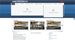 Desktop Screenshot of jindalpolyester.com
